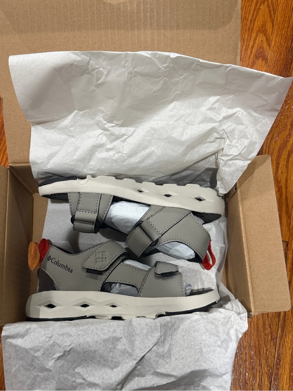 Columbia Kids' Grey Outdoor Sandals - Comfort Straps Size 13 (18cm)